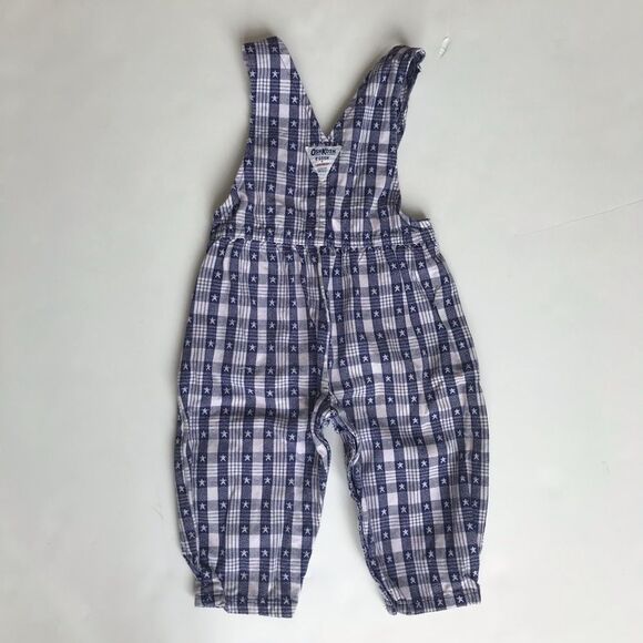 Oshkosh pleated denim star print overalls 24m - Picture 4 of 5